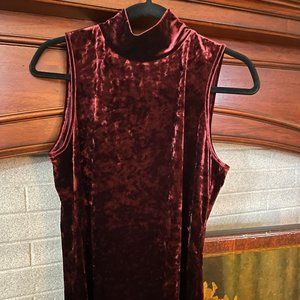 Vince Camuto Crushed Velvet Sleeveless Top